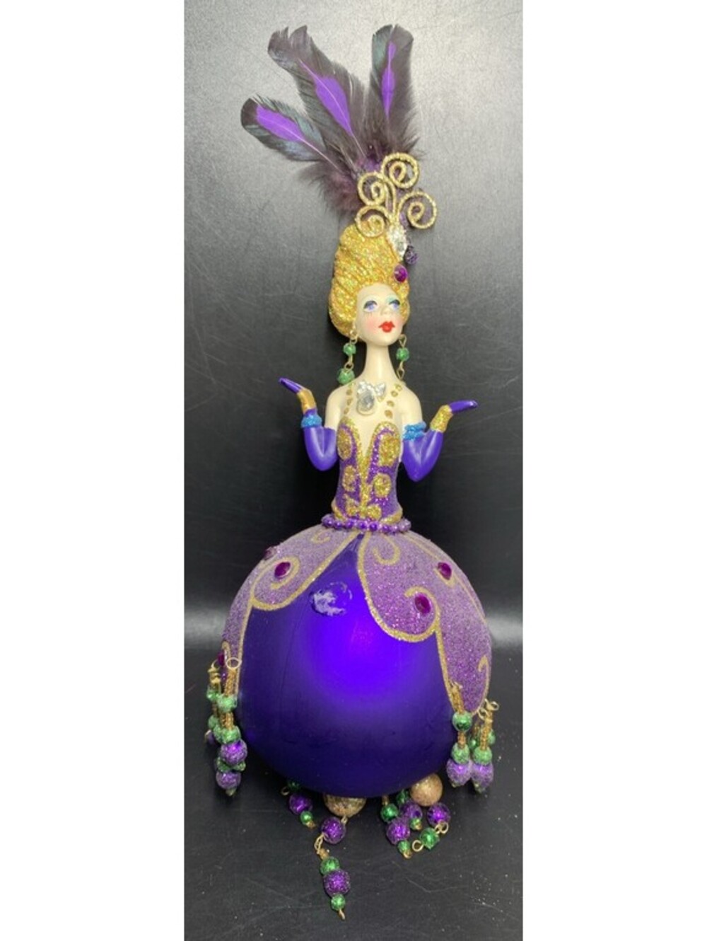 Kurt Adler VAN CRAIG presents VANTASTIKS Flapper Style 7” Girl Ornament (A)